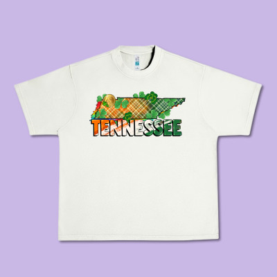 Tennessee Map St Patrick's Day Urban Heavy Tee Designed By Fadigitalartstudio