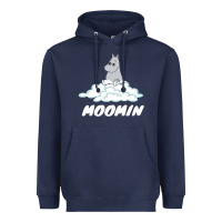 Navy Moomin Heavyweight Hoodie - artisFamous