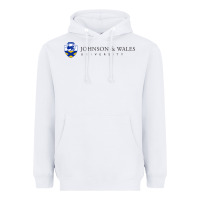 White Johnson & Wales College Art Heavyweight Hoodie - artisFamous