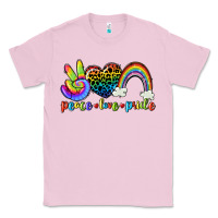 Bubblegum Pink Peace love pride Classic Tee - CowGirlArtShop