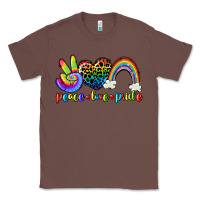 Chestnut Peace love pride Classic Tee - CowGirlArtShop