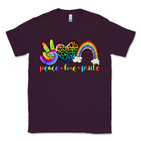 Plum Peace love pride Classic Tee - CowGirlArtShop