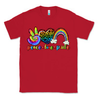 Red Peace love pride Classic Tee - CowGirlArtShop