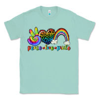 Seafoam Peace love pride Classic Tee - CowGirlArtShop