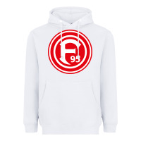 White fortuna düsseldorf Heavyweight Hoodie - artisFamous