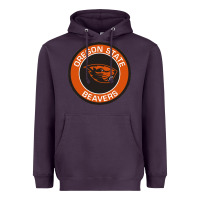Plum Oregon College Gift Heavyweight Hoodie - artisFamous