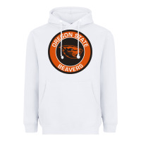 White Oregon College Gift Heavyweight Hoodie - artisFamous