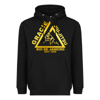 Black gracie jiu jitsu Heavyweight Hoodie - artisFamous