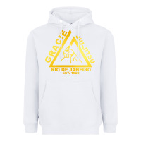 White gracie jiu jitsu Heavyweight Hoodie - artisFamous
