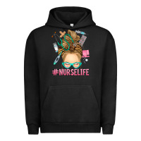 Pigment Black blonde messy bun nurse life Urban Hoodie - RanaPortraitStore