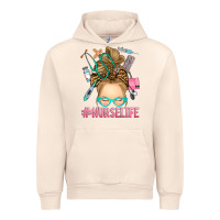 Sandshell blonde messy bun nurse life Urban Hoodie - RanaPortraitStore