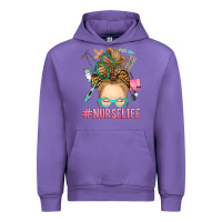 Tulip blonde messy bun nurse life Urban Hoodie - RanaPortraitStore