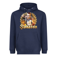 Navy sabaton 2 Heavyweight Hoodie - artisFamous