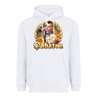 White sabaton 2 Heavyweight Hoodie - artisFamous
