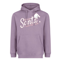 Lavender Dear Santa I Can Explain Heavyweight Hoodie - artisFamous