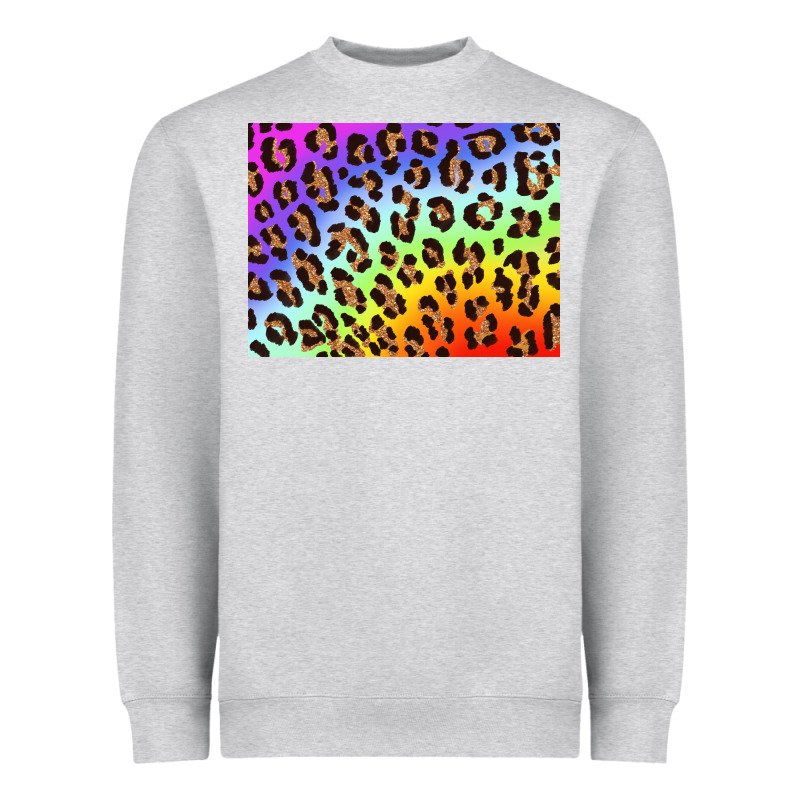 Leopard Background Rainbow 3200x2400 Heavyweight Sweatshirt by AdoDesignShop | Teevron