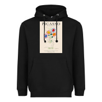Black pablo picasso   bouquet of peace Heavyweight Hoodie - artisFamous