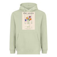 Matcha pablo picasso   bouquet of peace Heavyweight Hoodie - artisFamous