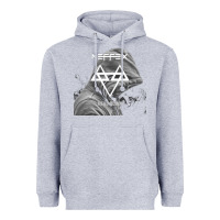Heather Grey head down Heavyweight Hoodie - artisFamous