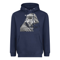 Navy head down Heavyweight Hoodie - artisFamous
