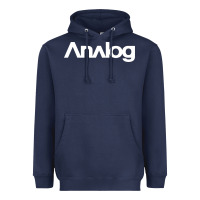 Navy analog Heavyweight Hoodie - artisFamous
