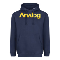 Navy analog Heavyweight Hoodie - artisFamous