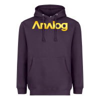 Plum analog Heavyweight Hoodie - artisFamous