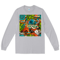 Moon Dust western cactus aztec seamless pattern Long Sleeve Tee - BundleAndBundleShop