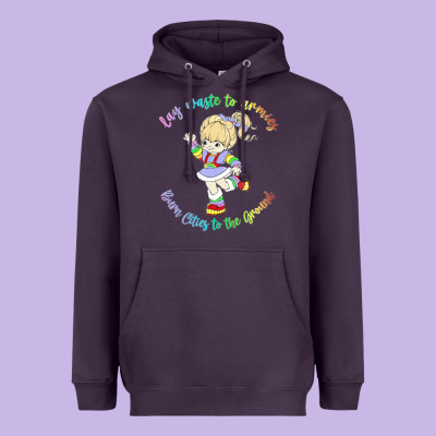 Rainbow Brite Badass   Rainbow Brite Heavyweight Hoodie Designed By Artisfamous