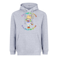 Heather Grey rainbow brite badass   rainbow brite Heavyweight Hoodie - artisFamous