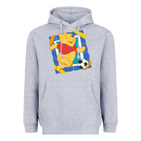 Heather Grey winnie the pooh Heavyweight Hoodie - artisFamous