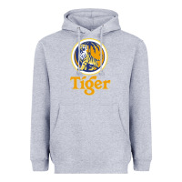 Heather Grey The Tiger Heavyweight Hoodie - artisFamous