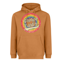Meerkat george carlin   retro rainbow faded style Heavyweight Hoodie - artisFamous
