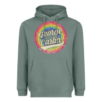 Sage george carlin   retro rainbow faded style Heavyweight Hoodie - artisFamous