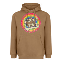 Toasted Coconut george carlin   retro rainbow faded style Heavyweight Hoodie - artisFamous