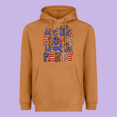 We The People Want To Party Heavyweight Hoodie Designed By Jahusdesignshop