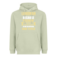 Matcha landman because freakin' awesome isn't a job title Heavyweight Hoodie - artisFamous