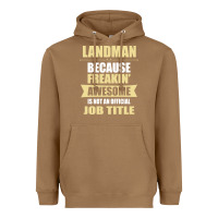 Toasted Coconut landman because freakin' awesome isn't a job title Heavyweight Hoodie - artisFamous