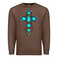 Chestnut gemstone leopard cross Premium Sweatshirt - JahusDesignShop