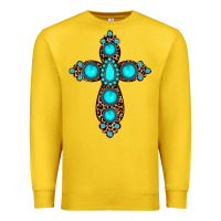 Lemon gemstone leopard cross Premium Sweatshirt - JahusDesignShop