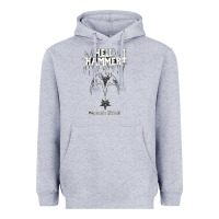 Heather Grey hell hammer Heavyweight Hoodie - artisFamous