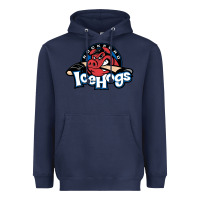 Navy The Icehogs, Rockford Heavyweight Hoodie - artisFamous