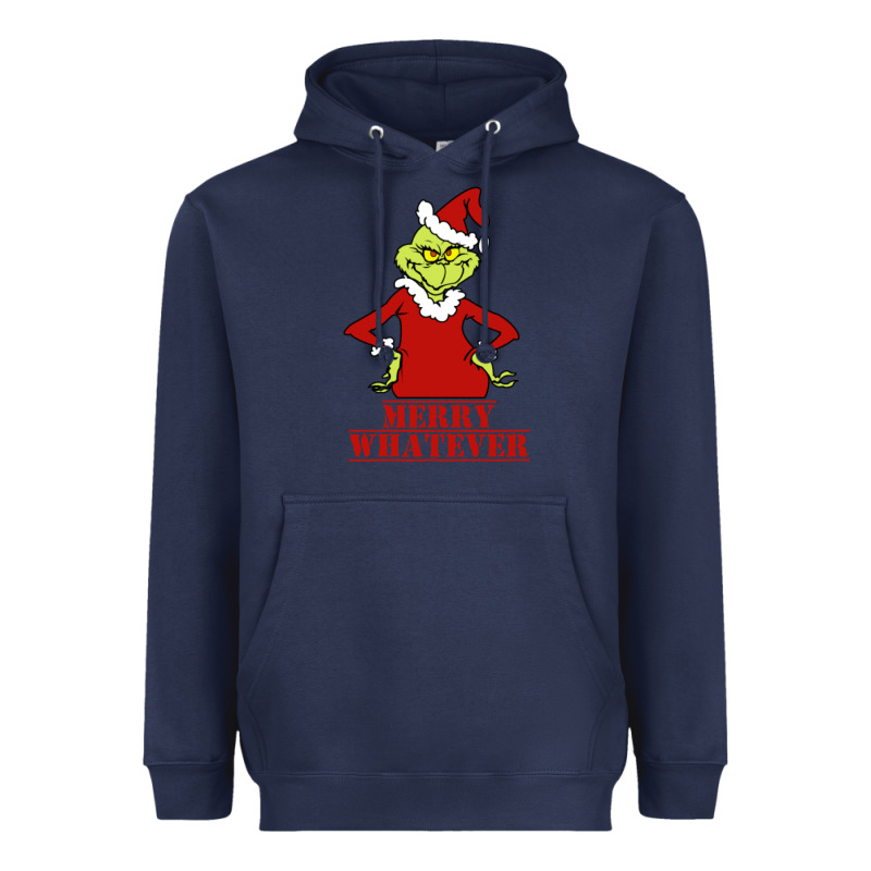 Merry Whatever Grinch Heavyweight Hoodie by artisFamous | Teevron