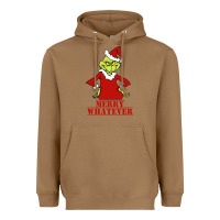 Toasted Coconut Merry Whatever Grinch Heavyweight Hoodie - artisFamous