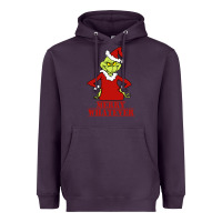Plum Merry Whatever Grinch Heavyweight Hoodie - artisFamous
