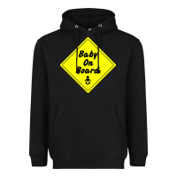 Black baby on board Heavyweight Hoodie - artisFamous