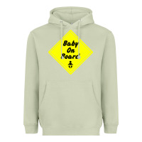 Matcha baby on board Heavyweight Hoodie - artisFamous
