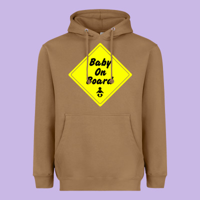 Baby On Board Heavyweight Hoodie Designed By Artisfamous