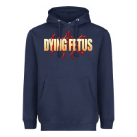 Navy dying fetus 3 Heavyweight Hoodie - artisFamous
