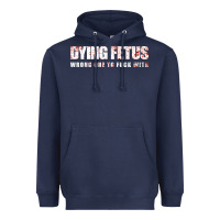Navy dying fetus 4 Heavyweight Hoodie - artisFamous